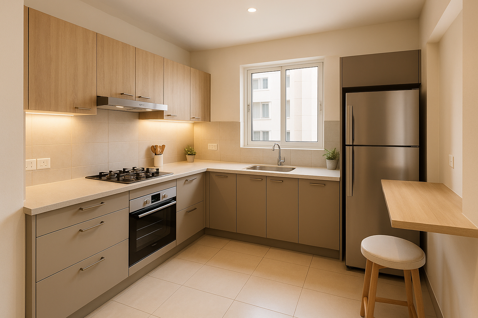 L-Shaped Kitchen Design
